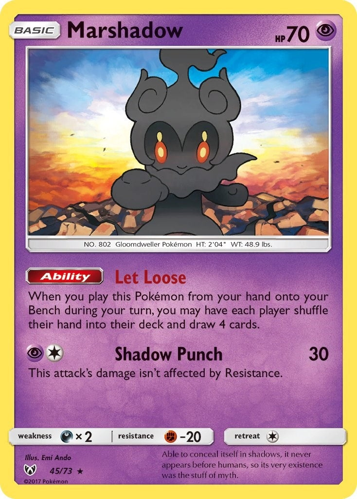 Image for Marshadow (Shining Legends) (45/73) - Pokemon