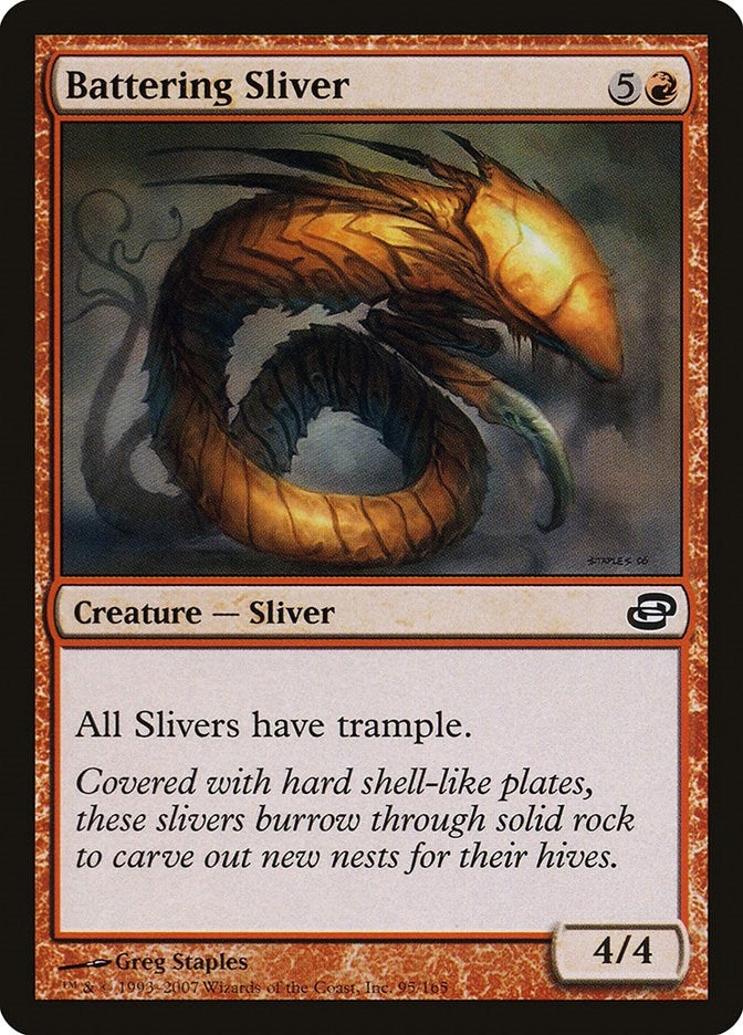 Image for Battering Sliver (Planar Chaos) (95) - Magic: The Gathering