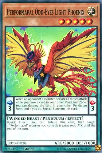 Image for Performapal Odd-Eyes Light Phoenix (Legendary Dragon Decks) (LEDD-ENC06) - YuGiOh