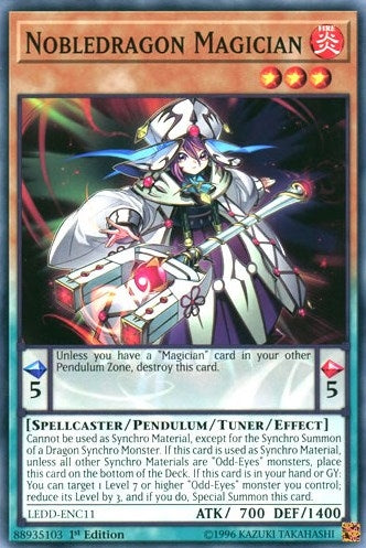 Image for Nobledragon Magician (Legendary Dragon Decks) (LEDD-ENC11) - YuGiOh