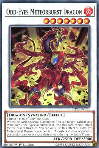 Image for Odd-Eyes Meteorburst Dragon (Legendary Dragon Decks) (LEDD-ENC31) - YuGiOh