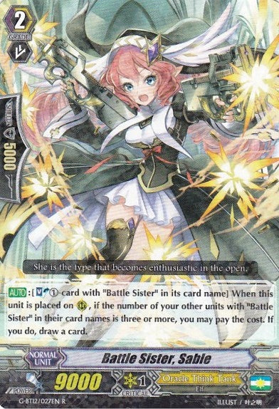 Image for Battle Sister, Sable (G-BT12: Dragon King's Awakening) (G-BT12/027EN) - Cardfight Vanguard