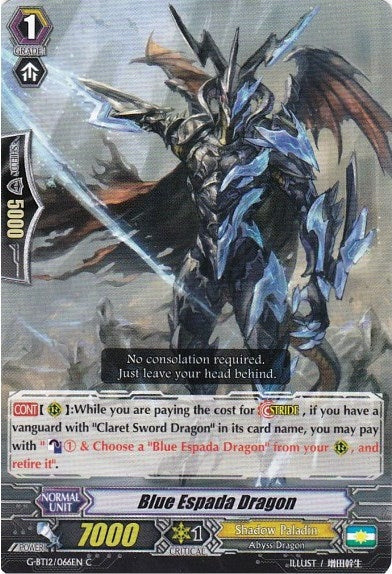 Image for Blue Espada Dragon (G-BT12: Dragon King's Awakening) (G-BT12/066EN) - Cardfight Vanguard