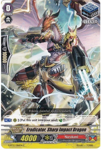 Image for Eradicator, Sharp Impact Dragon (G-BT12: Dragon King's Awakening) (G-BT12/086EN) - Cardfight Vanguard