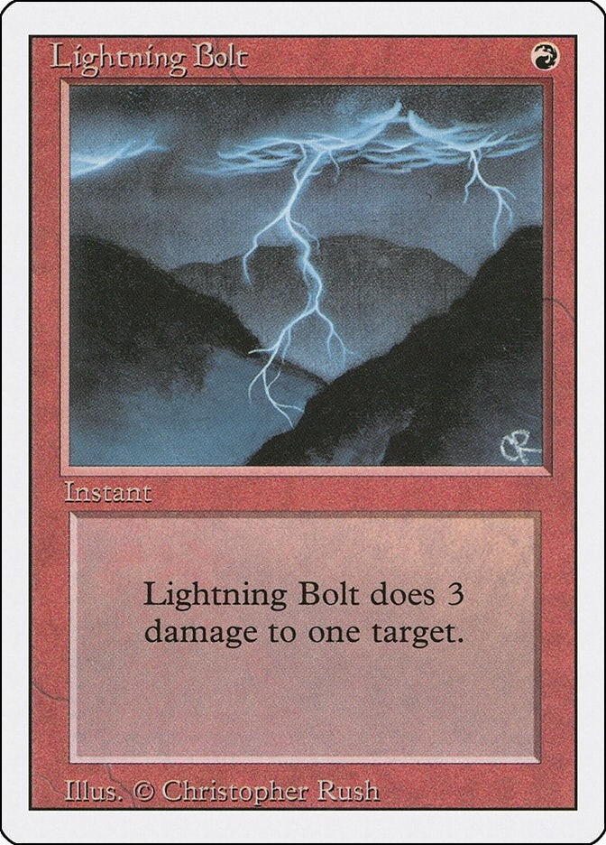 Image for Lightning Bolt (Revised Edition) - Magic: The Gathering