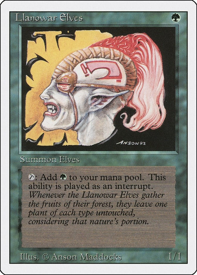 Image for Llanowar Elves (Revised Edition) - Magic: The Gathering