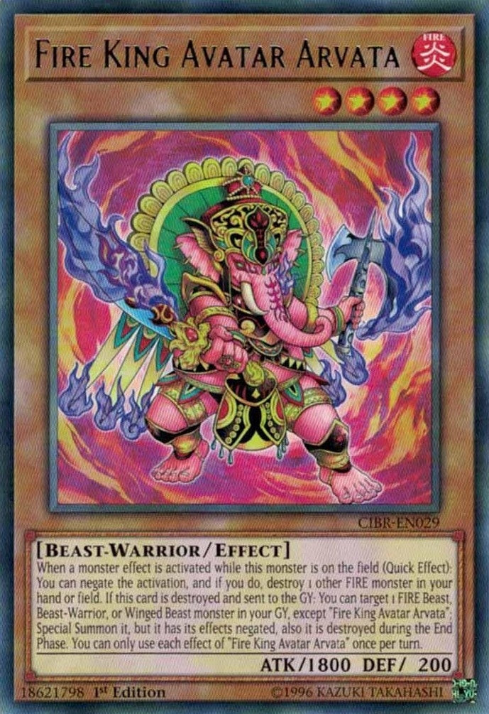 Image for Fire King Avatar Arvata (Circuit Break) (CIBR-EN029) - YuGiOh