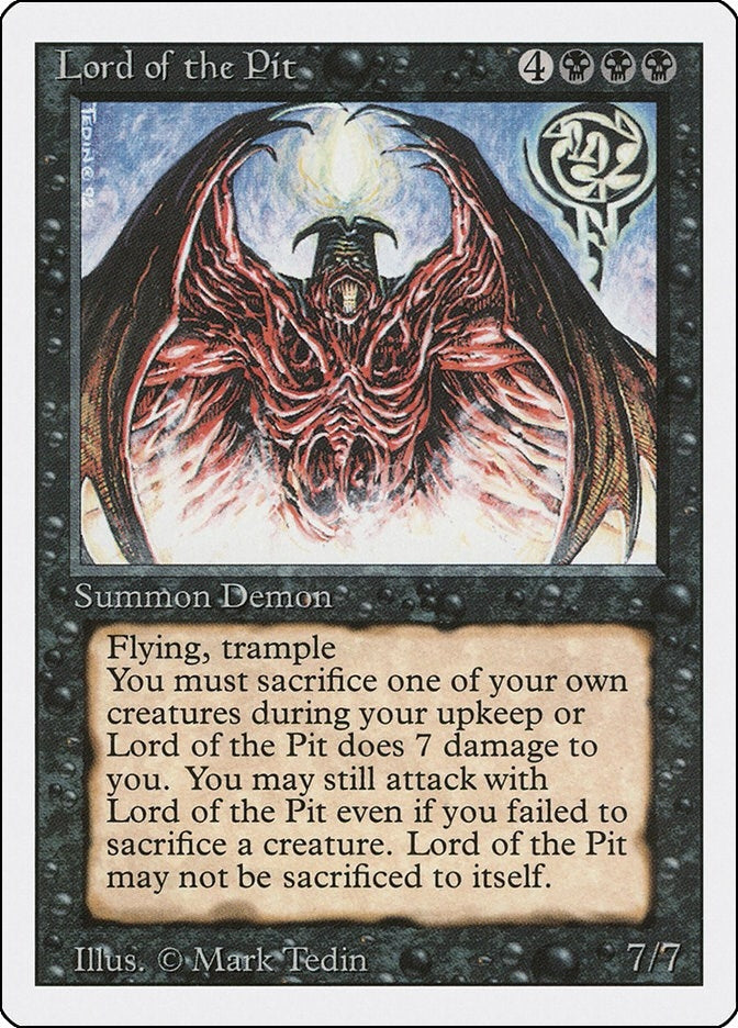 Image for Lord of the Pit (Revised Edition) - Magic: The Gathering