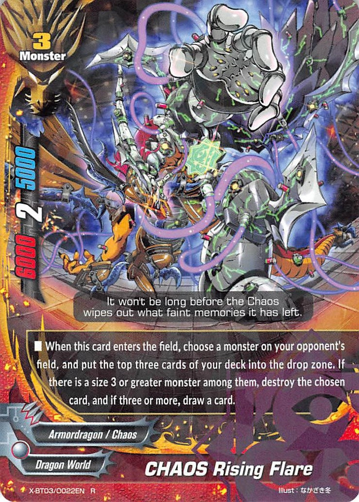 Image for CHAOS Rising Flare (Overturn! Thunder Empire!!) (X-BT03/0022EN) - Future Card BuddyFight