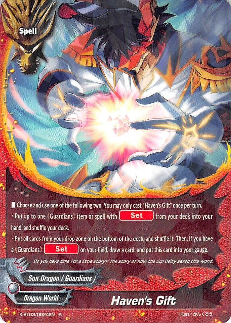 Image for Haven's Gift (Overturn! Thunder Empire!!) (X-BT03/0024EN) - Future Card BuddyFight