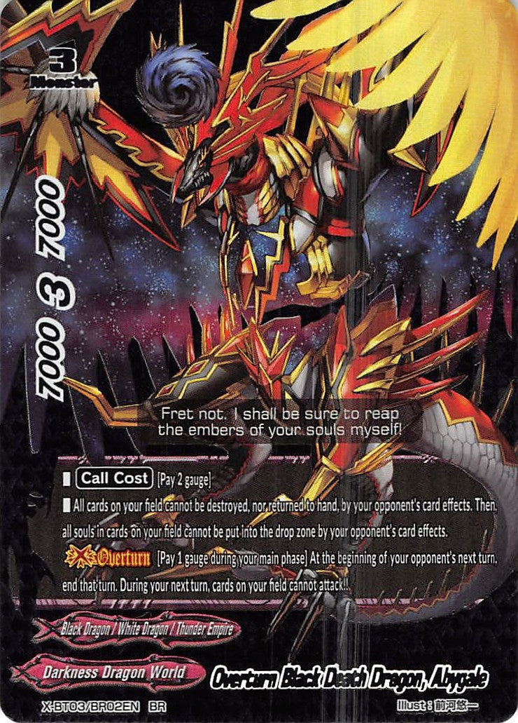 Image for Overturn Black Death Dragon, Abygale (Overturn! Thunder Empire!!) (X-BT03/BR02EN) - Future Card BuddyFight