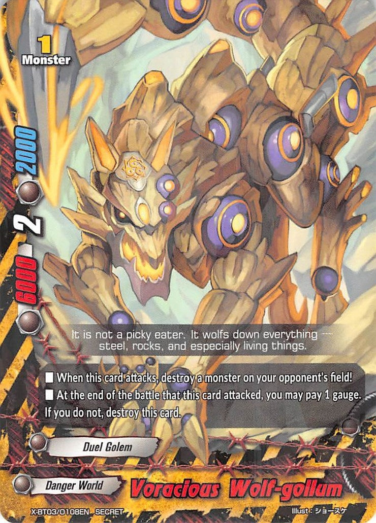 Image for Voracious Wolf-gollum (Overturn! Thunder Empire!!) (X-BT03/0108EN) - Future Card BuddyFight