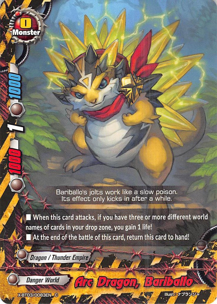 Image for Arc Dragon, Bariballo (Overturn! Thunder Empire!!) (X-BT03/0083EN) - Future Card BuddyFight