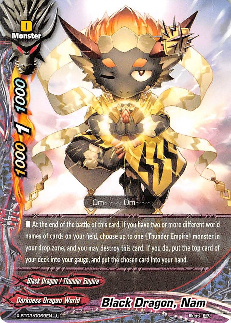 Image for Black Dragon, Nam (Overturn! Thunder Empire!!) (X-BT03/0069EN) - Future Card BuddyFight