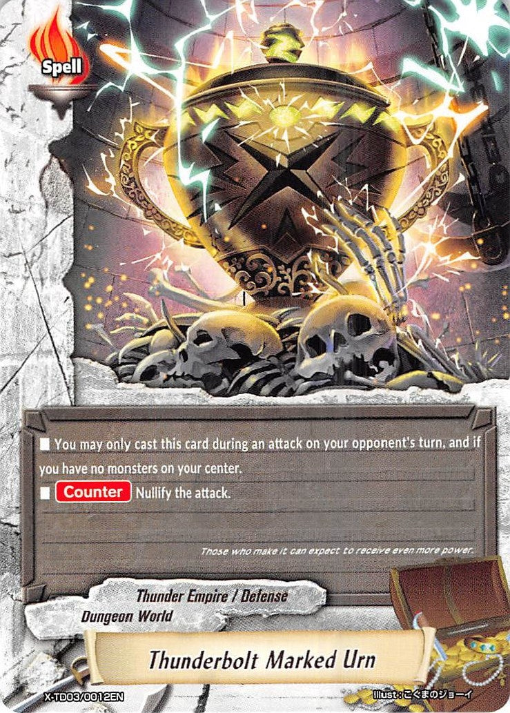 Image for Thunderbolt Marked Urn (X-TD03: Thunderous Warlords Alliance) (X-TD03/0012EN) - Future Card BuddyFight