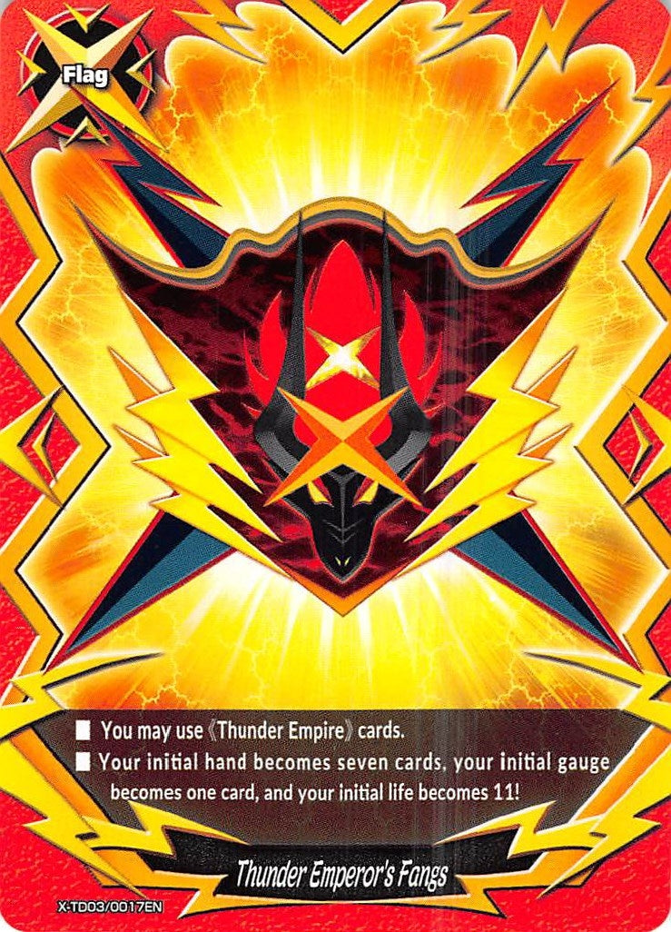 Image for Thunder Emperor's Fangs (X-TD03: Thunderous Warlords Alliance) (X-TD03/0017EN) - Future Card BuddyFight