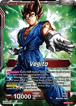 Image for Vegito // Fusion Warrior Super Saiyan Vegito (Union Force) (BT2-001) - Dragon Ball Super: Masters