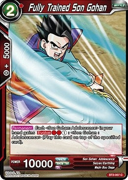 Image for Fully Trained Son Gohan (Union Force) (BT2-007) - Dragon Ball Super: Masters