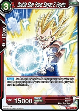 Image for Double Shot Super Saiyan 2 Vegeta (Union Force) (BT2-010) - Dragon Ball Super: Masters