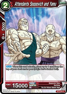 Image for Attendants Spopovich and Yamu (Union Force) (BT2-024) - Dragon Ball Super: Masters