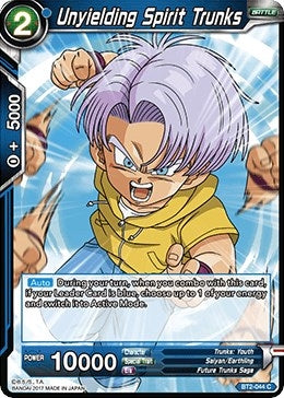 Image for Unyielding Spirit Trunks (Union Force) (BT2-044) - Dragon Ball Super: Masters
