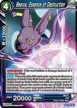 Image for Beerus, Essence of Destruction (Union Force) (BT2-046) - Dragon Ball Super: Masters