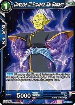 Image for Universe 10 Supreme Kai Gowasu (Union Force) (BT2-061) - Dragon Ball Super: Masters