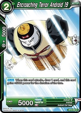 Image for Encroaching Terror Android 19 (Union Force) (BT2-092) - Dragon Ball Super: Masters