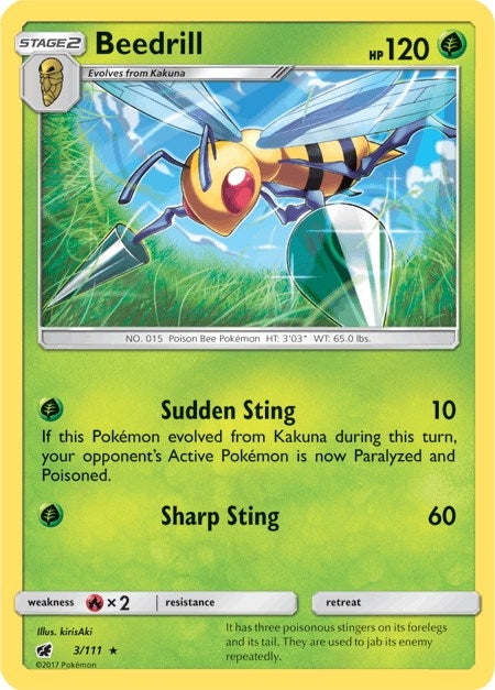 Image for Beedrill (SM - Crimson Invasion) (3/111) - Pokemon