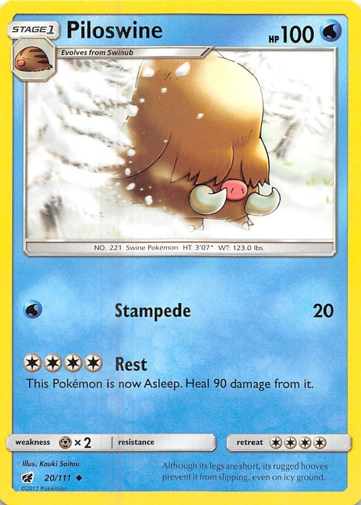 Image for Piloswine (SM - Crimson Invasion) (20/111) - Pokemon