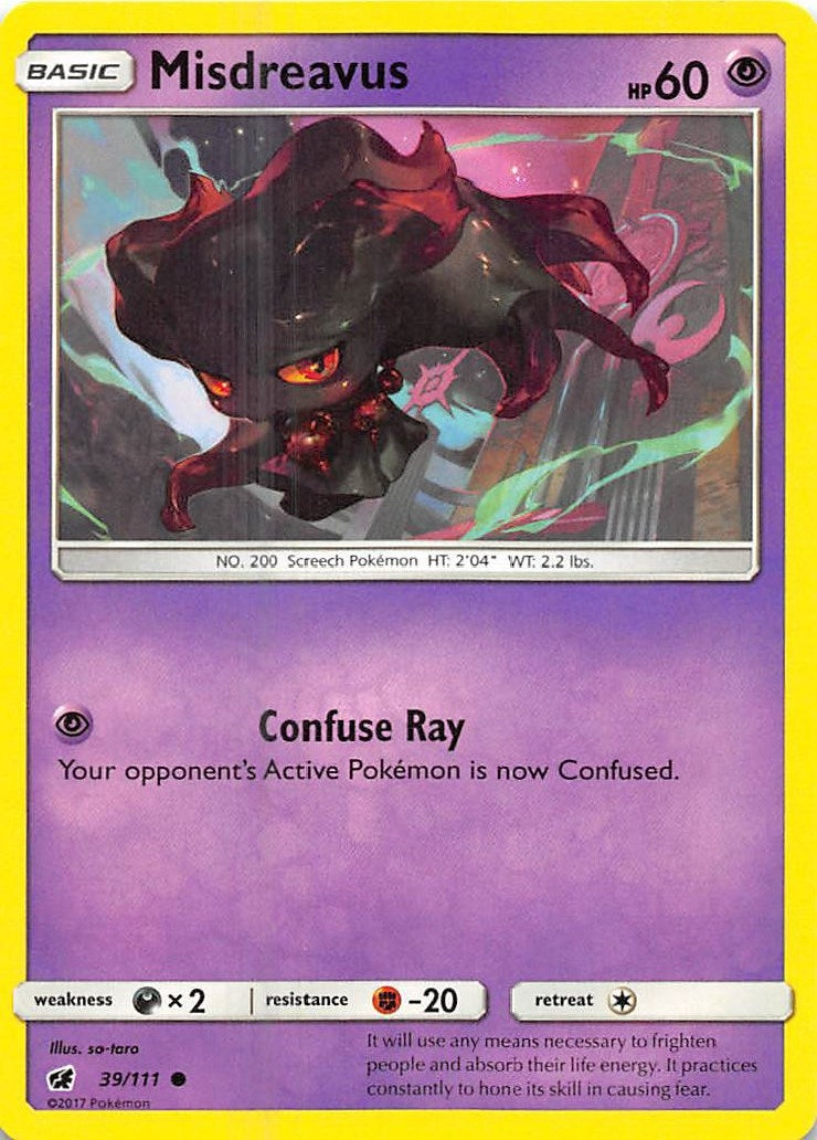 Image for Misdreavus (SM - Crimson Invasion) (39/111) - Pokemon