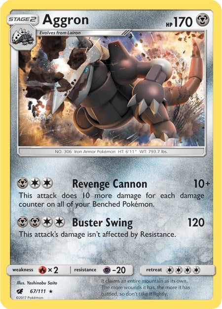 Image for Aggron (SM - Crimson Invasion) (67/111) - Pokemon