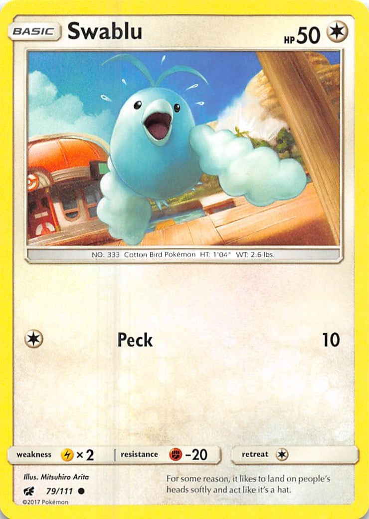 Image for Swablu (SM - Crimson Invasion) (79/111) - Pokemon