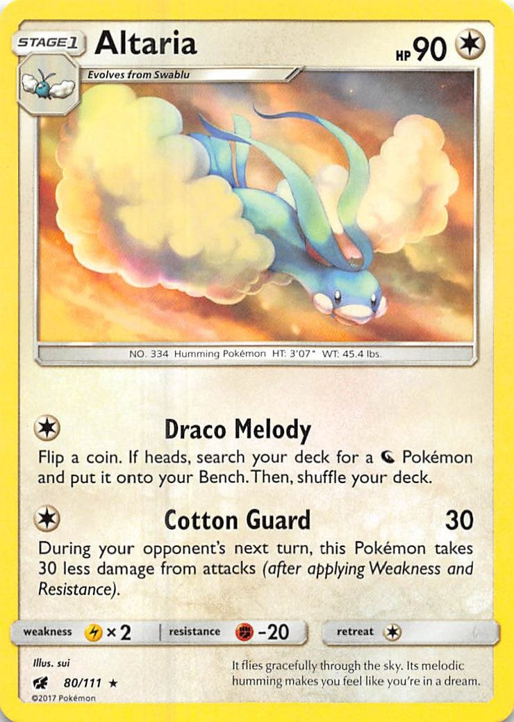 Image for Altaria (SM - Crimson Invasion) (80/111) - Pokemon