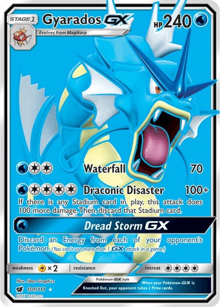 Image for Gyarados GX (Full Art) (SM - Crimson Invasion) (101/111) - Pokemon