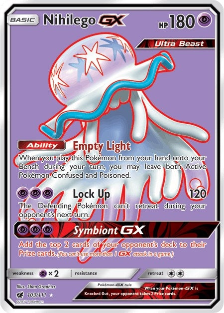 Image for Nihilego GX (Full Art) (SM - Crimson Invasion) (103/111) - Pokemon