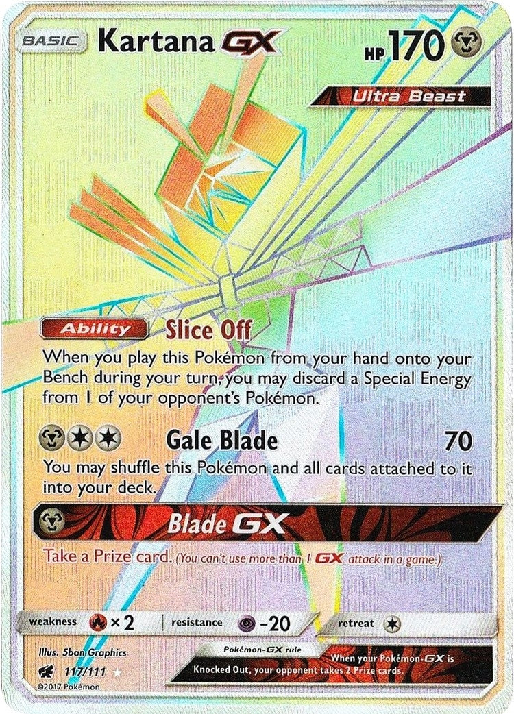 Image for Kartana GX (Secret) (SM - Crimson Invasion) (117/111) - Pokemon