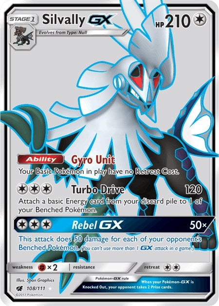 Image for Silvally GX (Full Art) (SM - Crimson Invasion) (108/111) - Pokemon