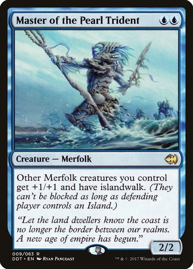 Image for Master of the Pearl Trident (Duel Decks: Merfolk vs. Goblins) (9) - Magic: The Gathering