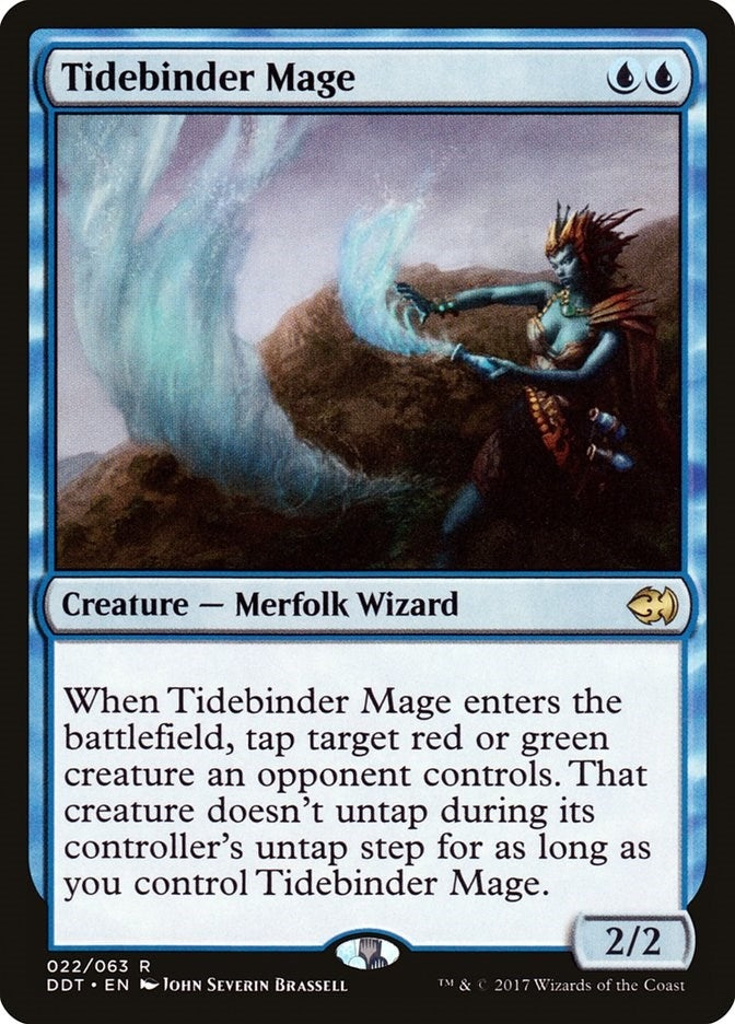 Image for Tidebinder Mage (Duel Decks: Merfolk vs. Goblins) (22) - Magic: The Gathering