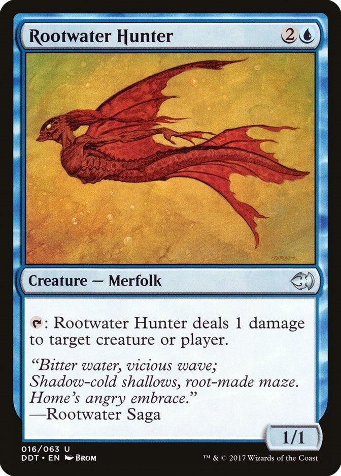 Image for Rootwater Hunter (Duel Decks: Merfolk vs. Goblins) (16) - Magic: The Gathering