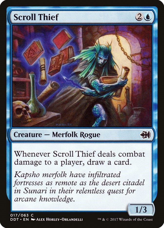 Image for Scroll Thief (Duel Decks: Merfolk vs. Goblins) (17) - Magic: The Gathering