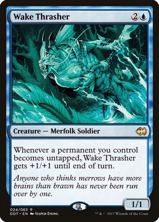 Image for Wake Thrasher (Duel Decks: Merfolk vs. Goblins) (24) - Magic: The Gathering