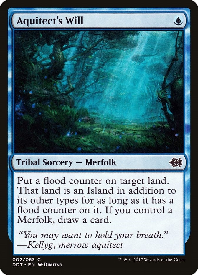 Image for Aquitect's Will (Duel Decks: Merfolk vs. Goblins) (2) - Magic: The Gathering