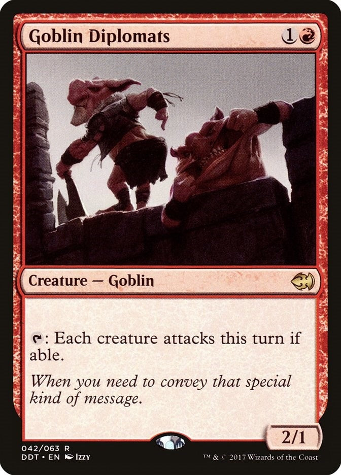 Image for Goblin Diplomats (Duel Decks: Merfolk vs. Goblins) (42) - Magic: The Gathering