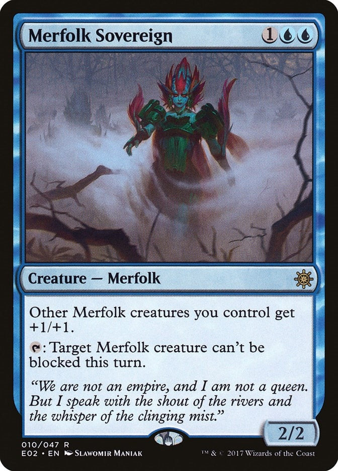 Image for Merfolk Sovereign (Explorers of Ixalan) (10) - Magic: The Gathering