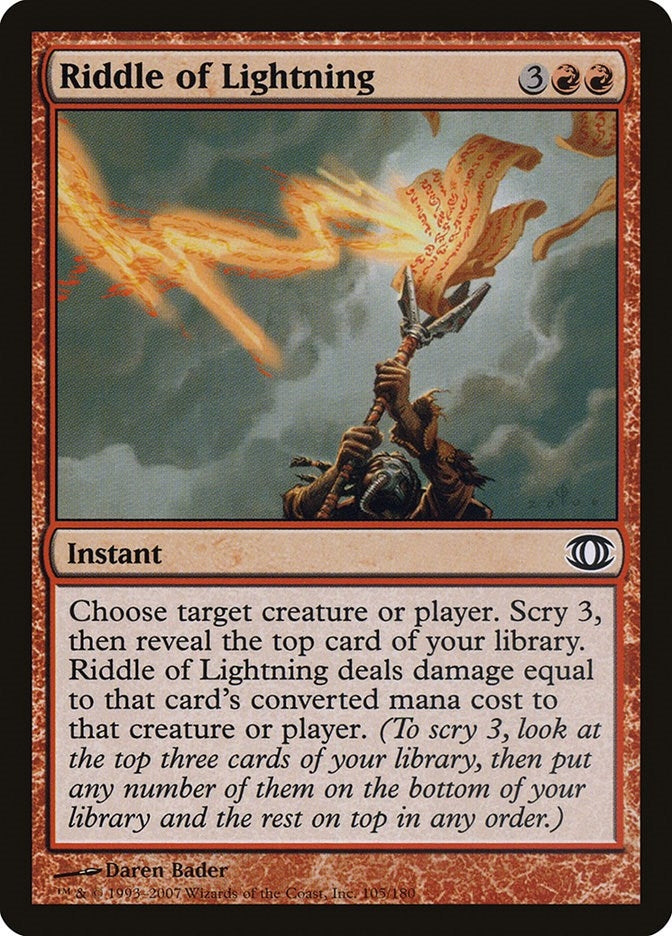 Image for Riddle of Lightning (Future Sight) (105) - Magic: The Gathering