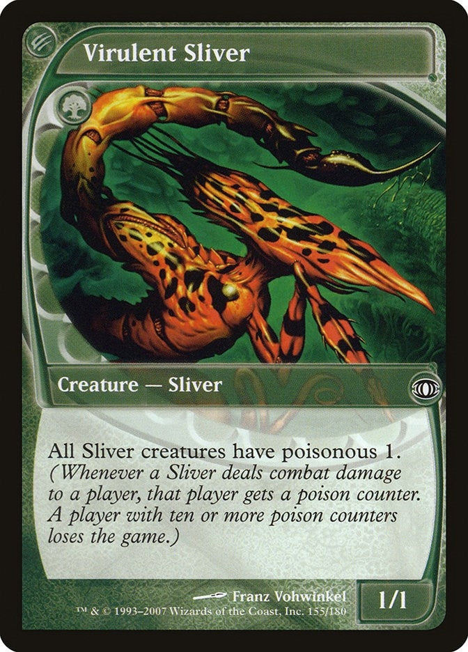 Image for Virulent Sliver (Future Sight) (155) - Magic: The Gathering