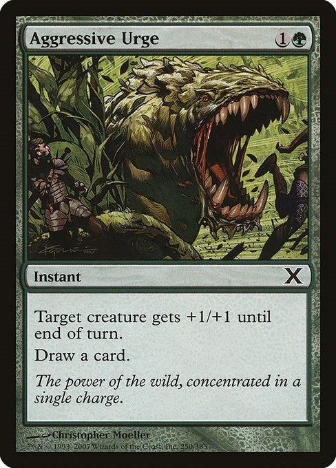 Image for Aggressive Urge (10th Edition) (250) - Magic: The Gathering