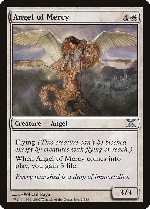 Image for Angel of Mercy (10th Edition) (2) - Magic: The Gathering